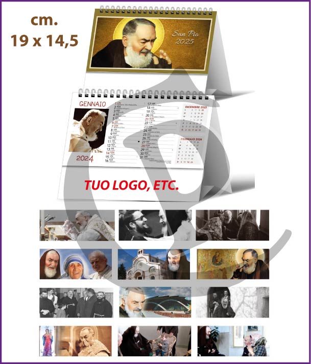 calendari-da tavolo 2025-personalizzati-Illustrati-da-scrivania-san-pio-ag2075-h19-tv2218